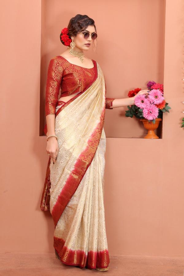 Macazo Bindi 1 Banarasi Soft Silk Designer Saree Collection